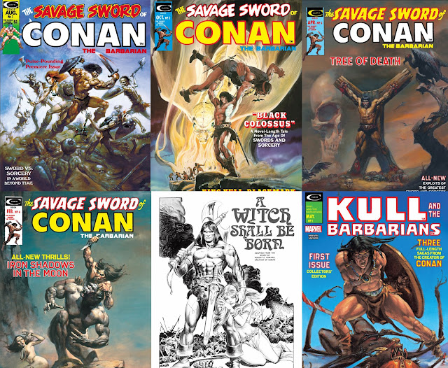 Riviste Marvel anni 70 Savage Sword of Conan e Kull