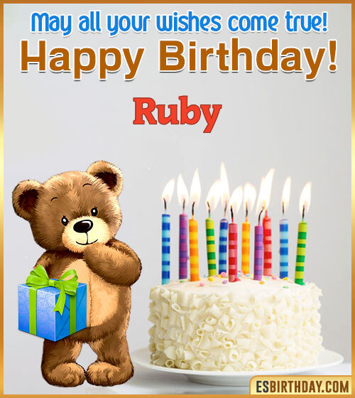 happy birthday ruby images