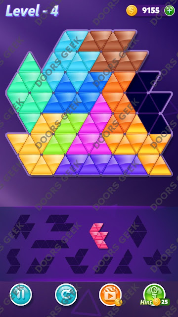 Block! Triangle Puzzle Grandmaster Level 4 Solution, Cheats, Walkthrough for Android, iPhone, iPad and iPod