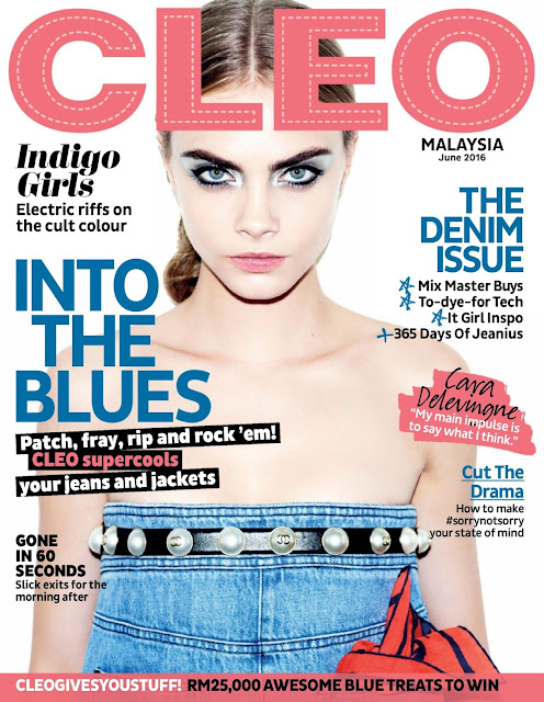 Actress, Model, @ Cara Delevingne - Cleo Magazine Malaysia June 2016