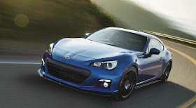 Front 3/4 view of 2015 Subaru BRZ Series Blue
