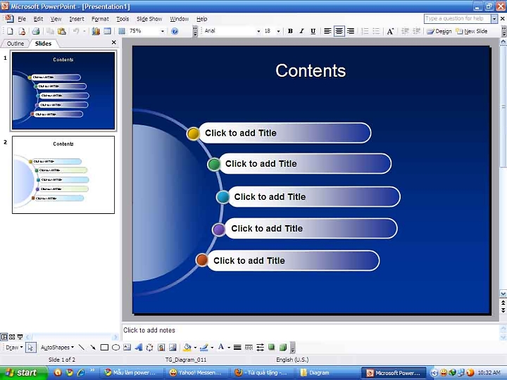 Cách chèn hình nền, Slide template vào Powerpoint 2003-2016