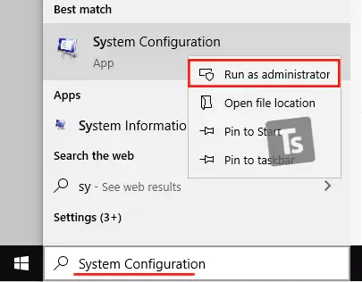 run system configuration