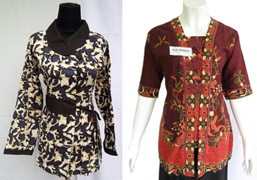 model baju batik kerja terbaru