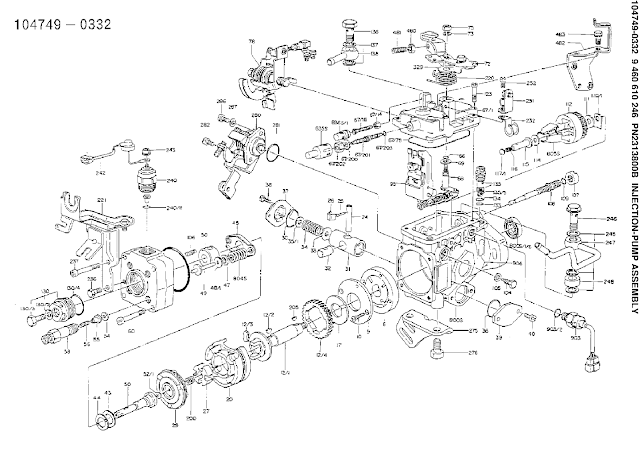 9460610246, 104749-0332 DISTRIBUTOR INJECTION FUEL PUMP ZEXEL