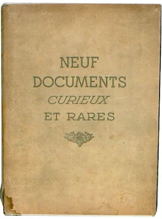 Neuf documents Curieux et Rare