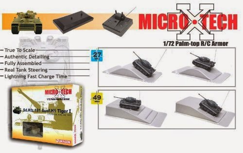 Dragon Micro X Tech Scale R/C Tiger I Tank, s.Pz.Abt.504, July 1943, 1/72, 49mhz