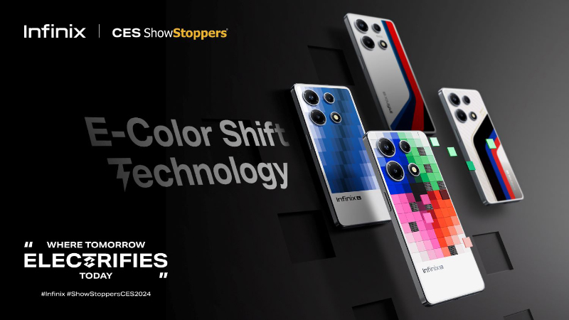 CES 2024: Infinix unveiled E-Color Shift, AirCharge, and Extreme-Temp Battery concept!