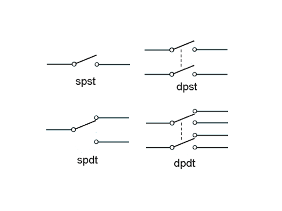 SPDT DTDT footswitch schematic