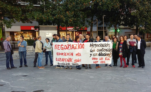 protesta sindicatos Ayuntamiento Barakaldo