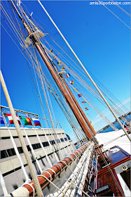 Palos del Buque Escuela Juan Sebastián de Elcano