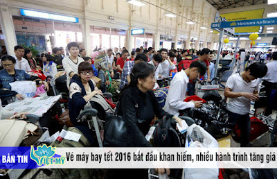 Vé máy bay tết 2016 đi Vinh khang hiếm