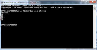 cara mengecek hardisk dengan cmd