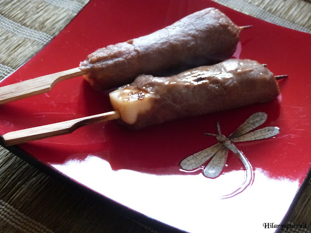 Yakitori de boeuf au fromage