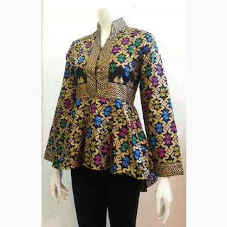 model baju batik kerja muslimah