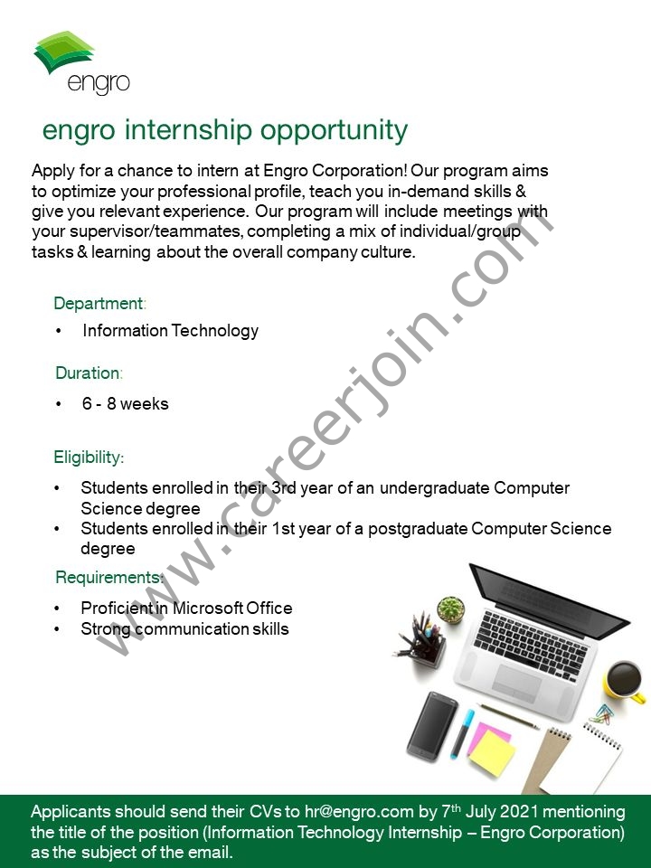 Engro Corporation Internship