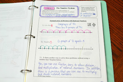 7th Grade Math Interactive Notebook