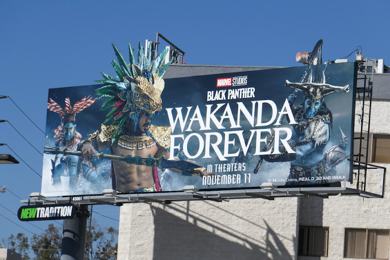 Black Panther Wakanda Forever Namor billboard
