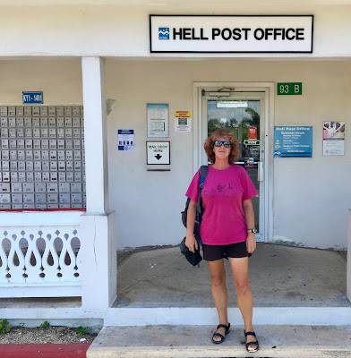 Exterior of Hell Post Office Grand Cayman