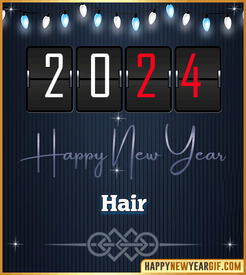 Happy New Year 2024 images for Hair