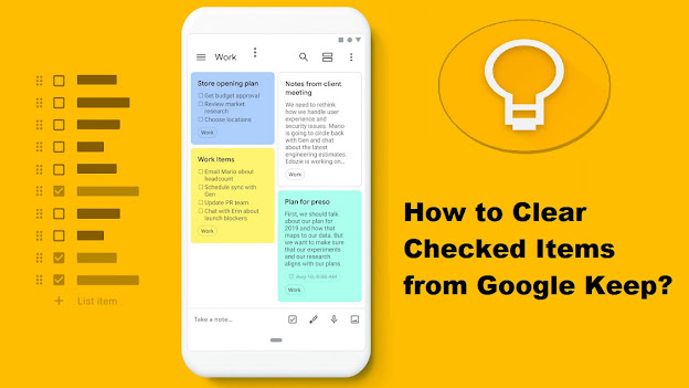 How to Clear Checked Items from Google Keep?