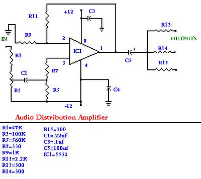 Audio Distribution Amplifier