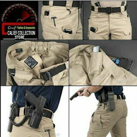 celana cargo tactical polisi pria