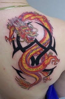 Real sexy Celtic Dragon Tattoos
