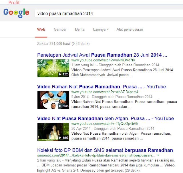 DOMINASI PAGE ONE DI YOUTUBE