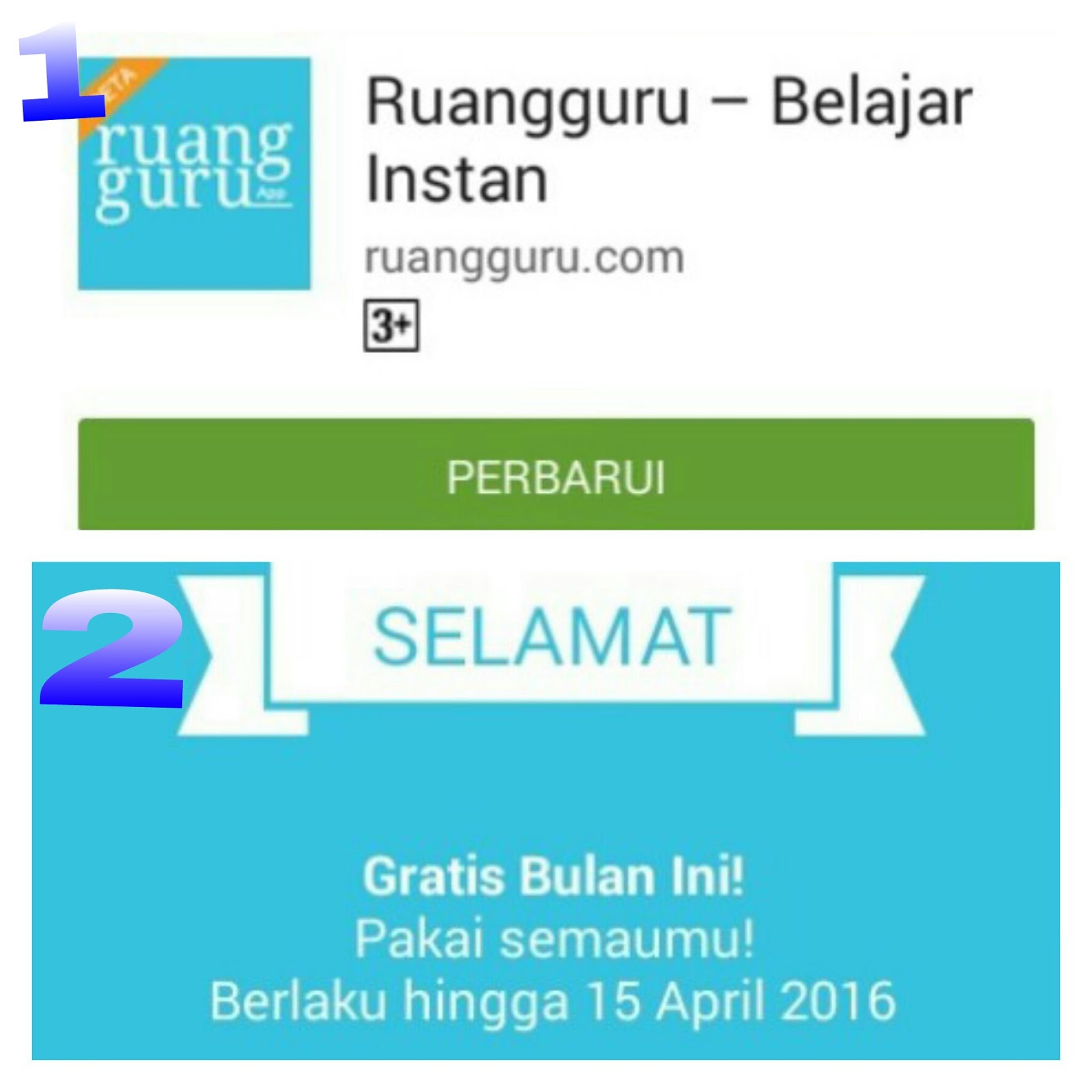 Download aplikasi di Ruangguru di play store