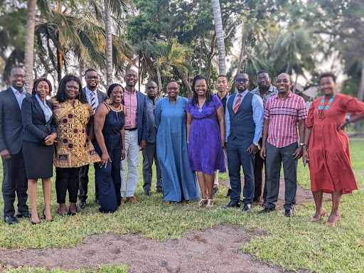 Photo of Pren-Tsilya meeting in Mombasa with representatives from the African Union Commission, AfCFTA Secretariat, UN Economic Commission for Africa, private sector, and think tanks.