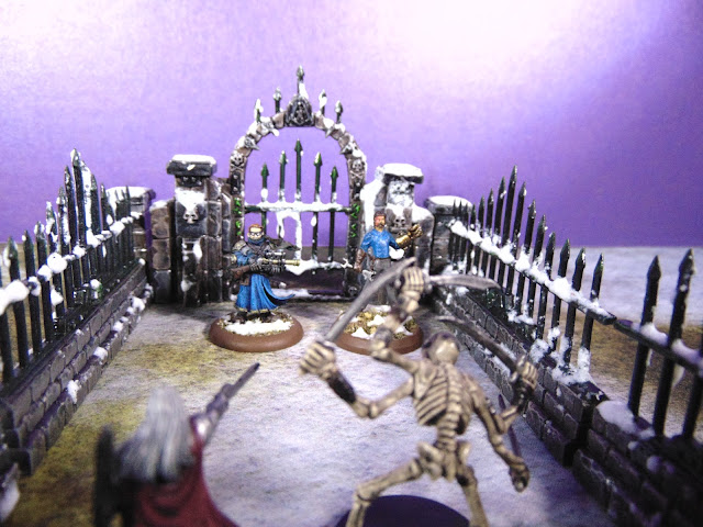 Reaper Cemetery Gate and Walls in Winter 2