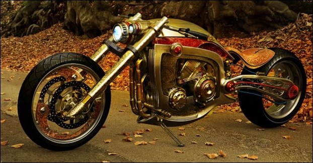 Mikael Lugnegard’s ‘Golden Motorcycle’