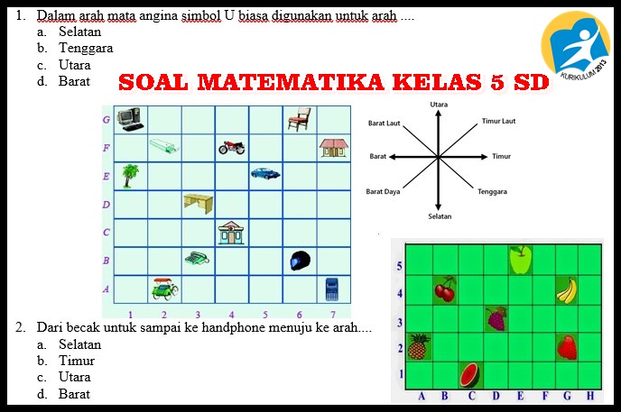 Soal UTS Matematika Kelas 5 Kurikulum 2013 Semester 1