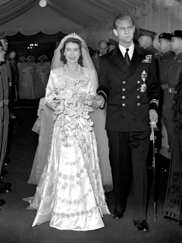  of her bridal bouquet while still Princess Elizabeth on her marriage 