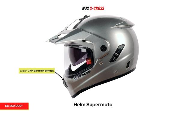 chinbar helm supermoto lebih pendek