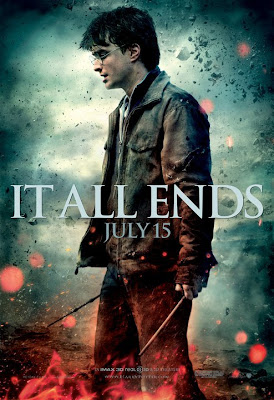 Harry Potter and the Deathly Hallows: Part 2 “It All Ends” Portrait Movie Poster Set - Daniel Radcliffe as Harry Potter