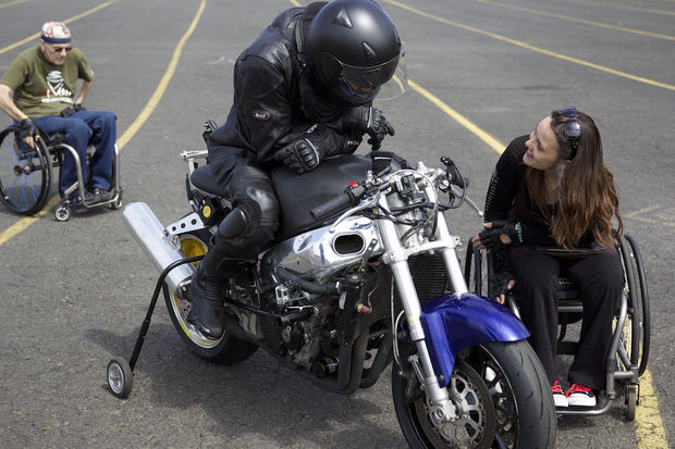 Paralyzed Bikers back on track, Paralyzed motorcyclists back on the track at Portland International Raceway