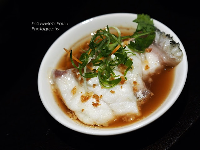 STEAMED GIANT ESTUARY GROUPER WITH BLENDEE SOY SAUCE