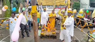 आदिवासी समाज भवन निर्माण समिती द्वारा मनाया गया विश्व आदिवासी दिवस
