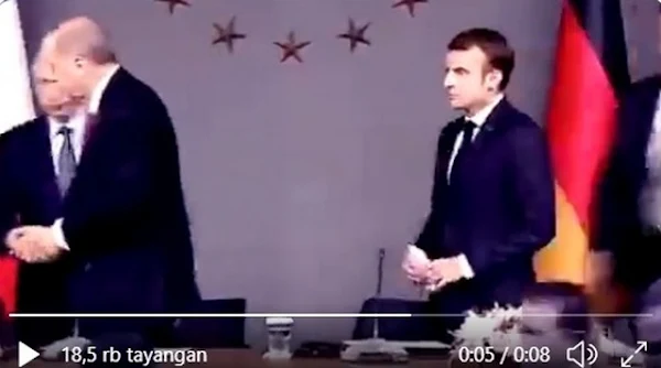 ini ada video dimana Macron kena batunya Kasihan.... Ketika Macron Dicuekin Erdogan 😂