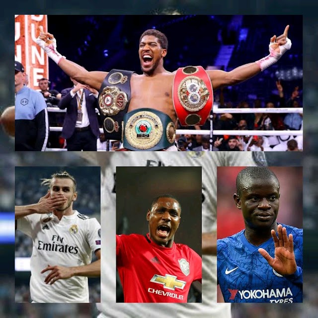Odion Ighalo, Anthony Joshua and N'golo Kante makes Sunday Times Young Sport Rich List