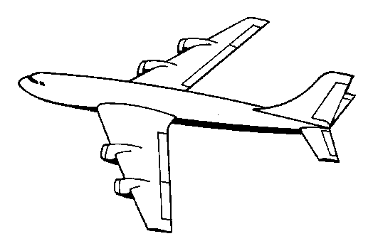 Printable Airplane Coloring Page Sheets 1