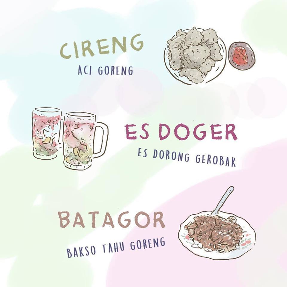 Seniman Ini Membuat Ilustrasi Makanan Kuliner Indonesia 