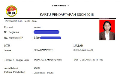 cetak kartu pendaftaran SSCASN 2019