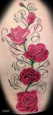Japanese New Rose Tattoo Design