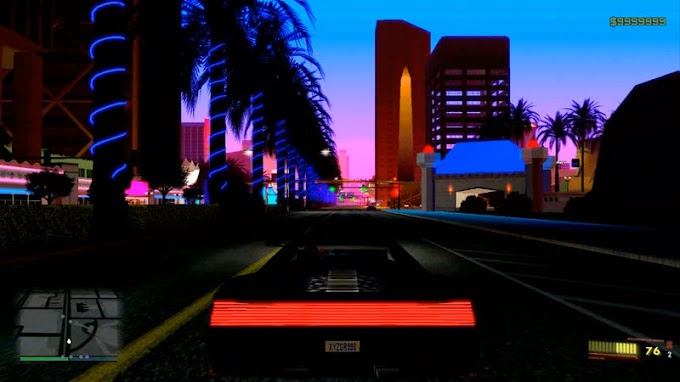 GTA San Andreas CyberPunk Speedometer Mod