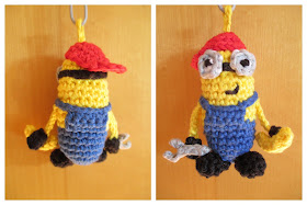 minion sleutelhanger met sleutel en banaan