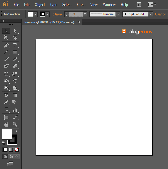 Cara Menggambar Favicon Blog dg Adobe Illustrator