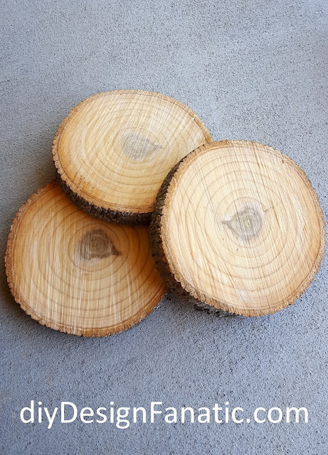 wood rounds, mountain cottage, trees, cottage, cottage style, farmhouse, farmhouse style, diy, diyDesignFanatic.com